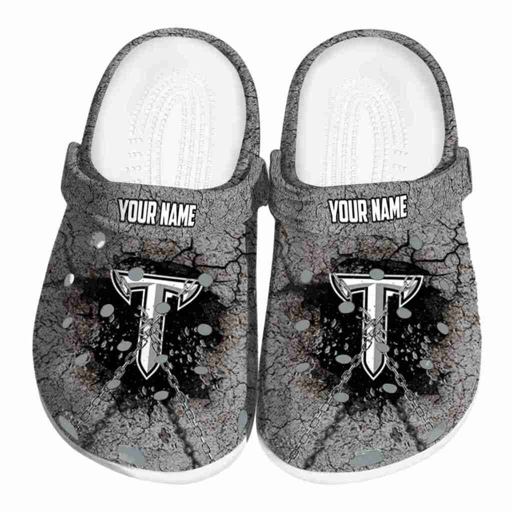 Personalized Troy Trojans Cracked Ground Texture ClogTVC1801714