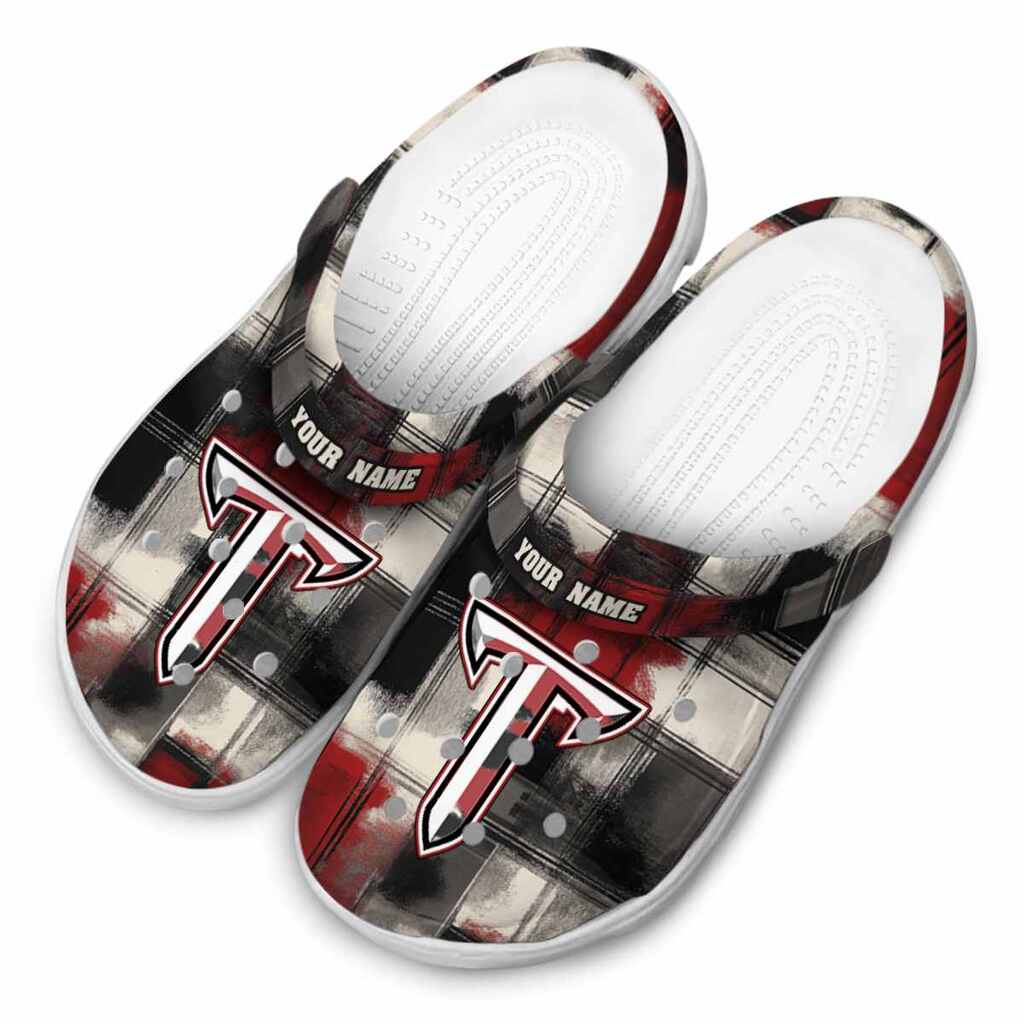 Personalized Troy Trojans Plaid Fusion ClogTVC1801706 - Image 4