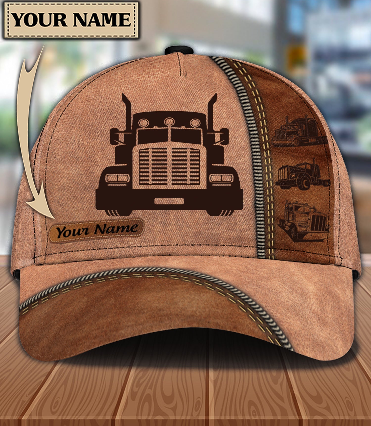 Personalized Trucker Classic Cap, Gift for Truckers Trucker Hats Custom Hats Gifts For Men & Women