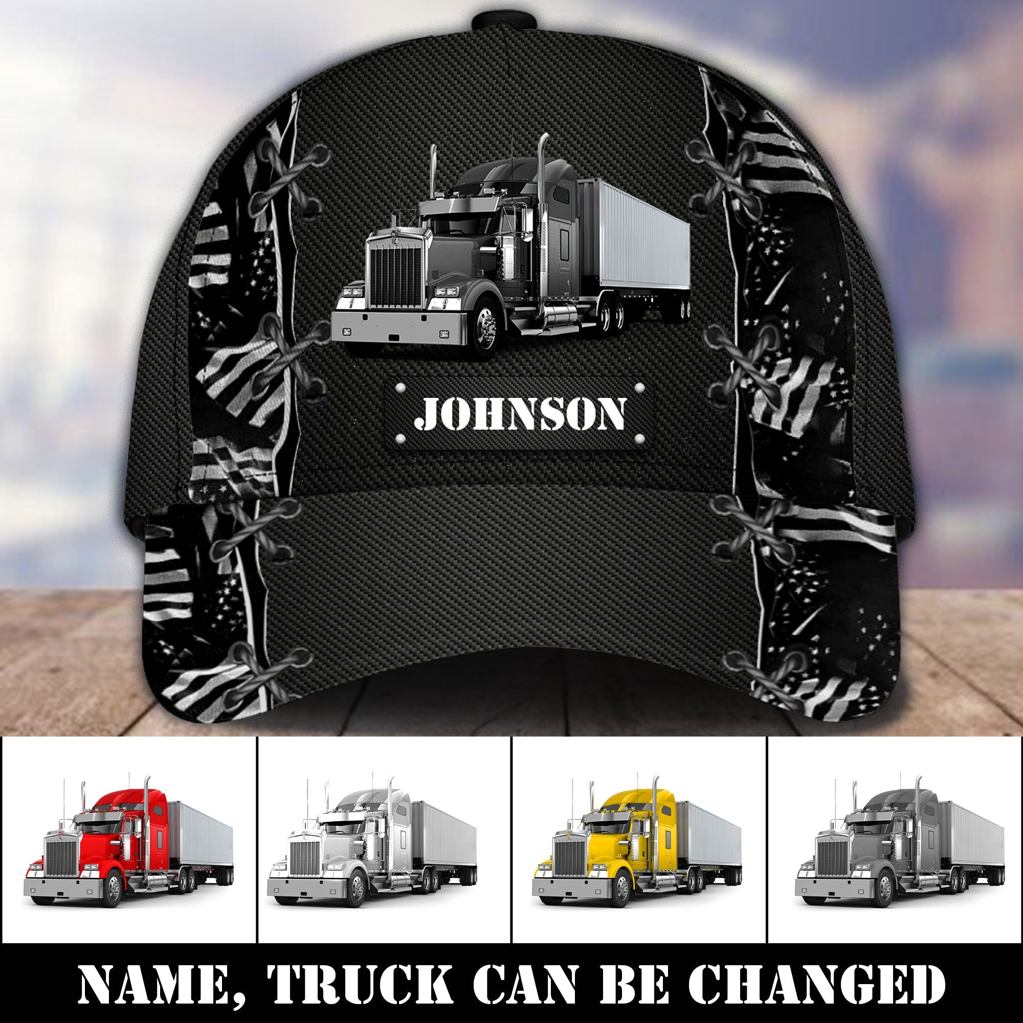 Personalized Trucker Classic Cap, Gift for Truckers Trucker Hats Custom Hats Gifts For Men & Women