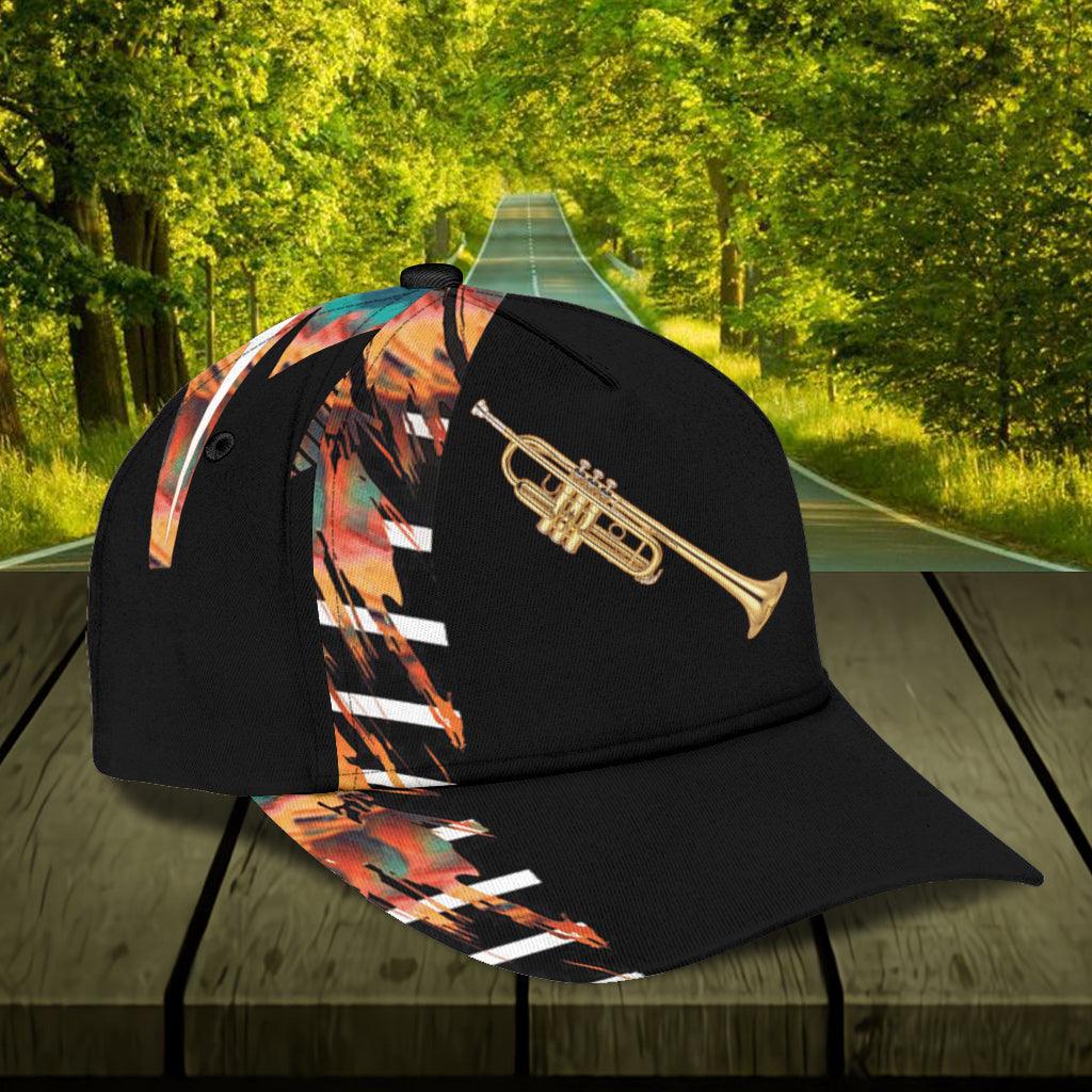 Personalized Trumpet Classic Cap, Gift for Music Lovers, Trumpet Lovers Trucker Hats Custom Hats Gifts For Men & Women