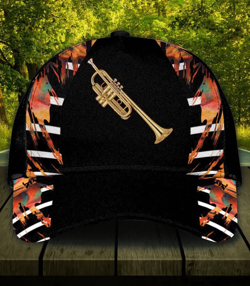 Personalized Trumpet Classic Cap, Gift for Music Lovers, Trumpet Lovers Trucker Hats Custom Hats Gifts For Men & Women