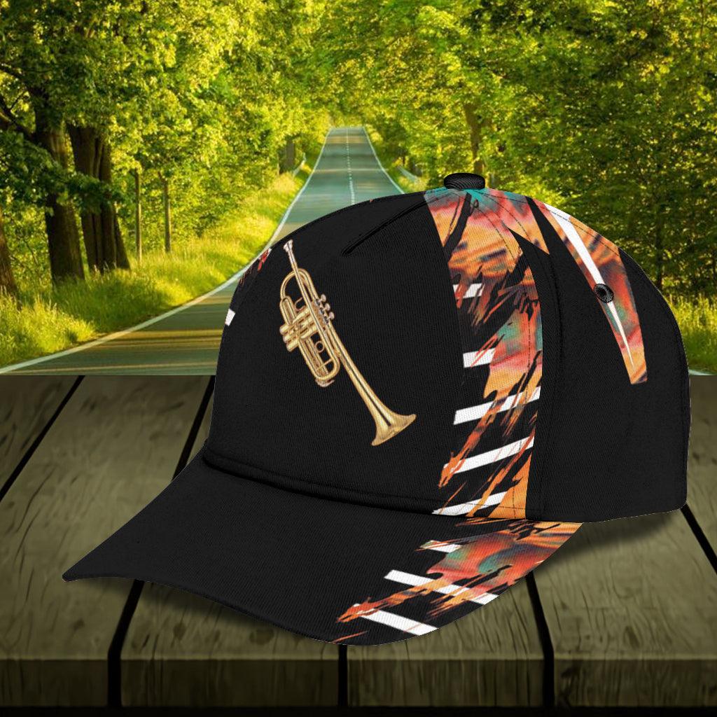 Personalized Trumpet Classic Cap, Gift for Music Lovers, Trumpet Lovers Trucker Hats Custom Hats Gifts For Men & Women