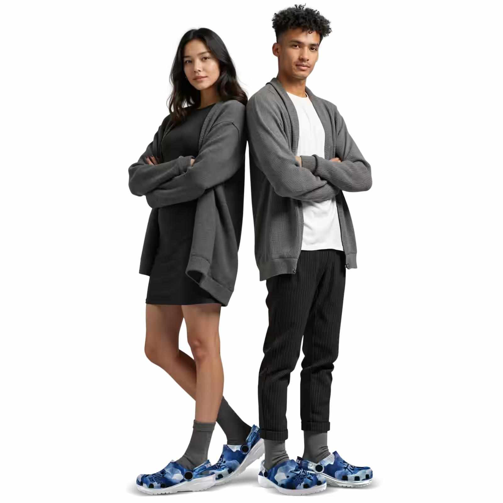 Personalized Tulsa Golden Hurricane Ocean Waves ClogTVC1801776 - Image 7