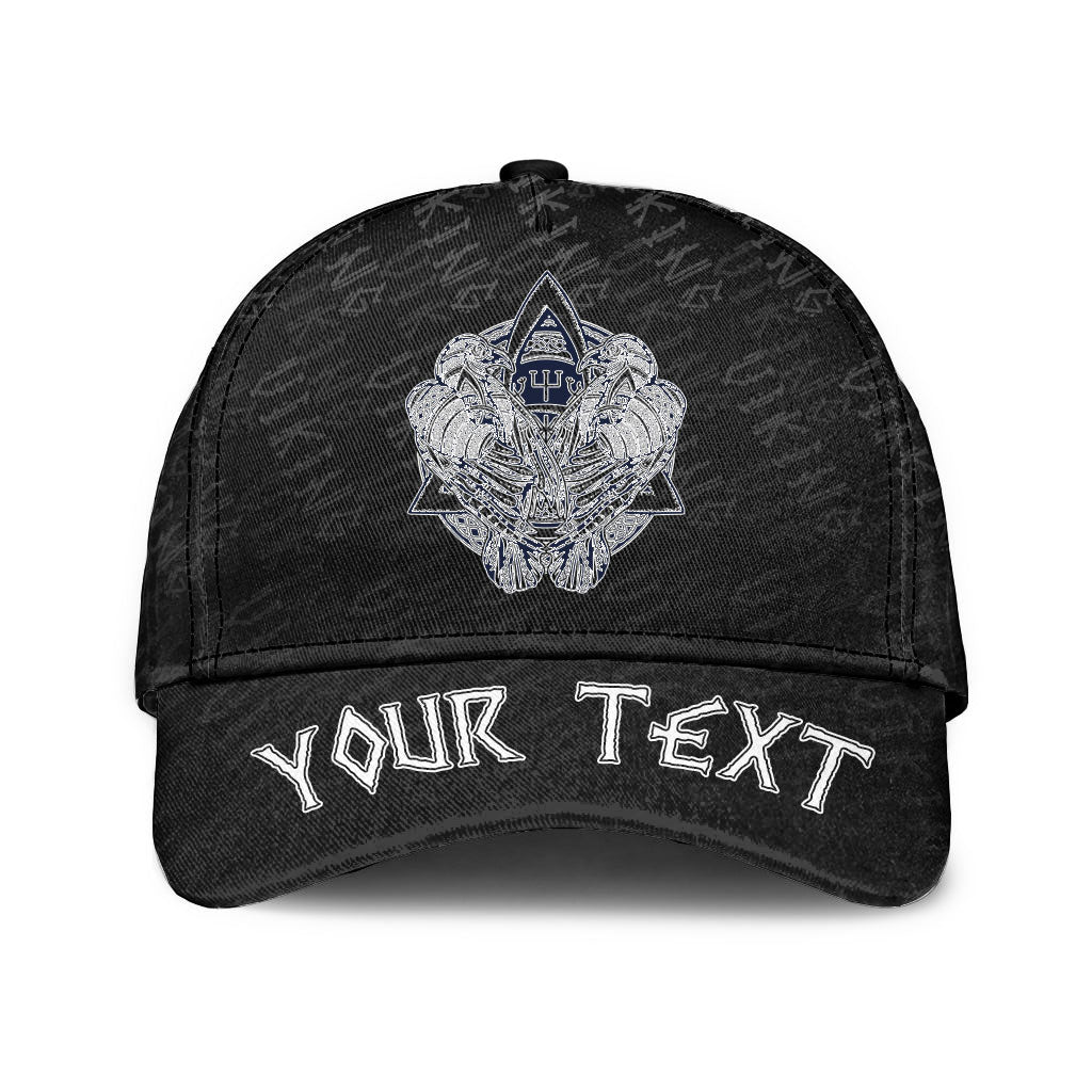 Personalized Two Celtic Ravens Tattoo Classic Cap 3D Baseball Caps Trucker Hats Custom Hats Gifts For Men & Women