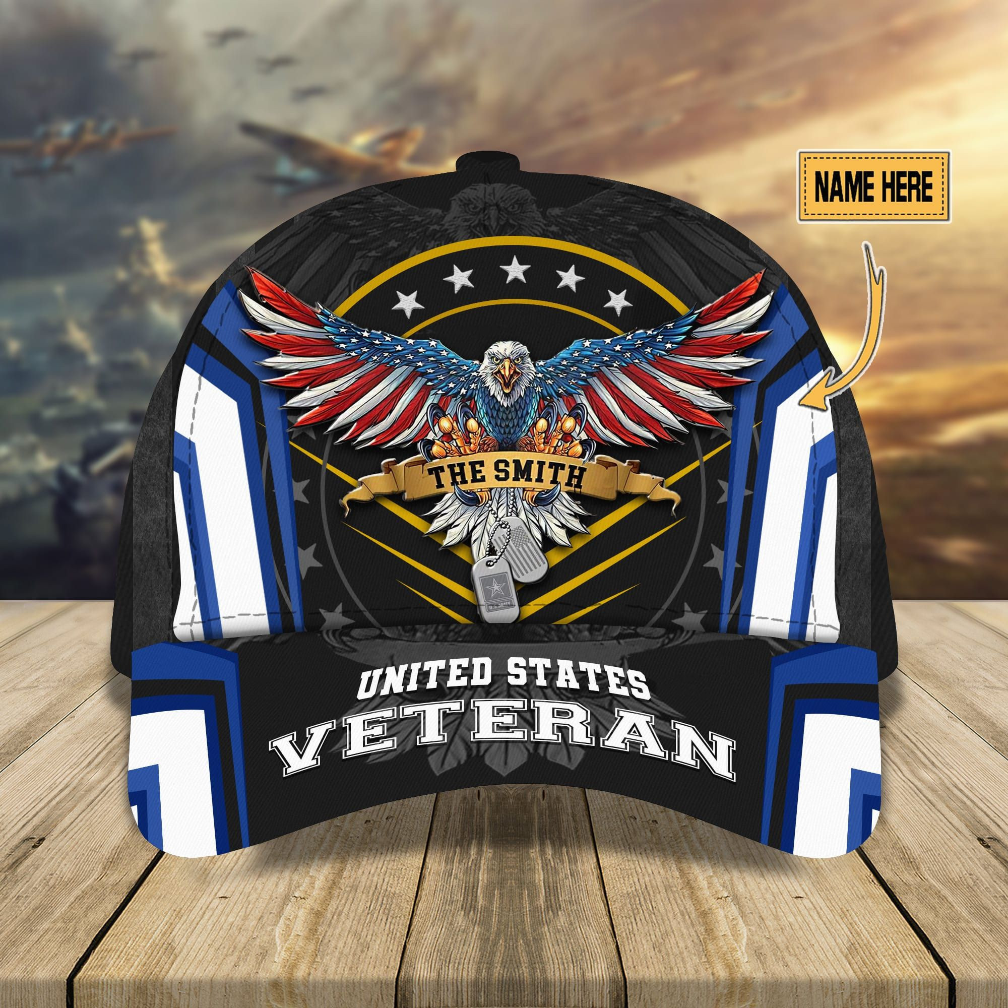 Personalized U.S Veteran 3D Printed Cap Multicolor Cap Trucker Hats Custom Hats Gifts For Men & Women
