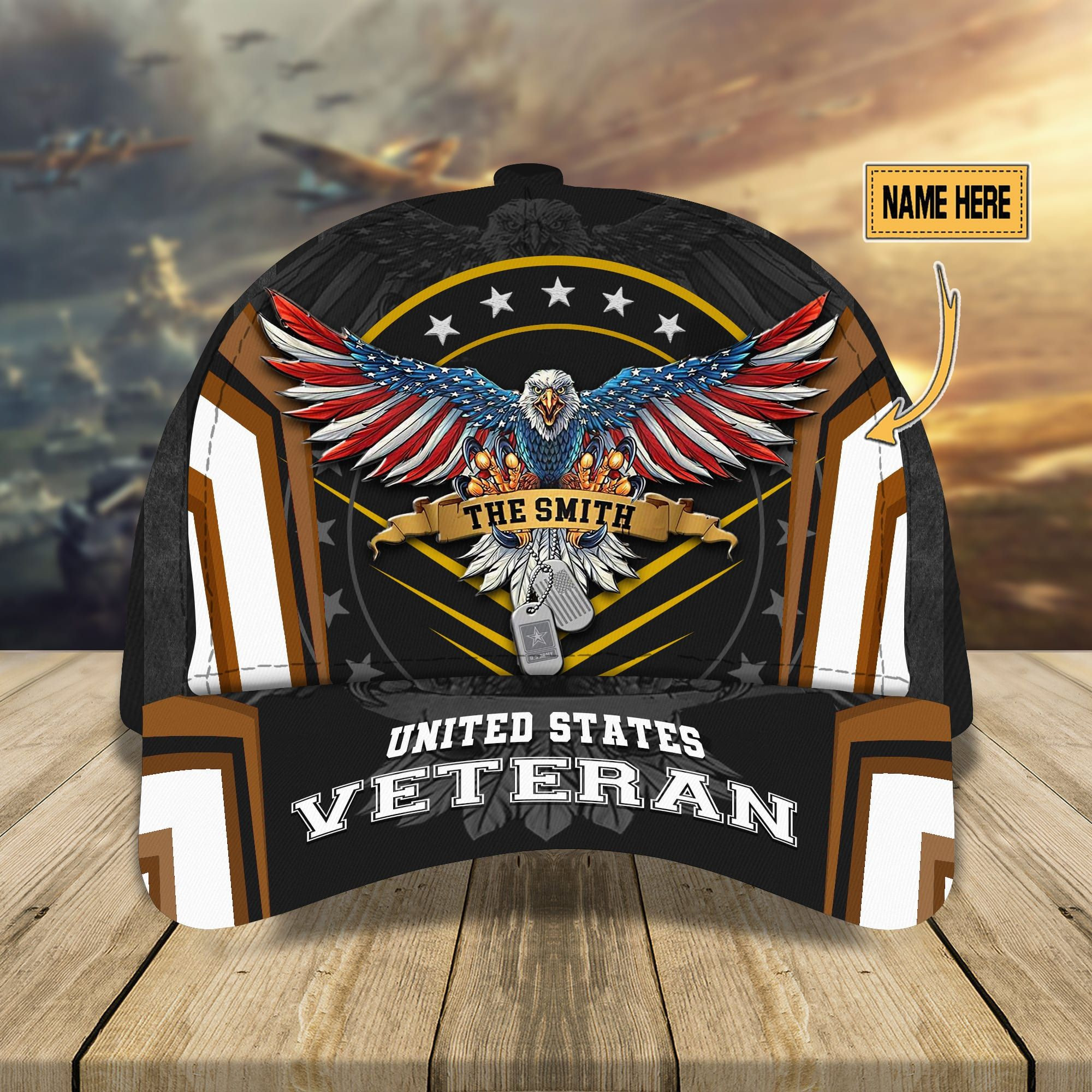 Personalized U.S Veteran 3D Printed Cap Multicolor Cap Trucker Hats Custom Hats Gifts For Men & Women