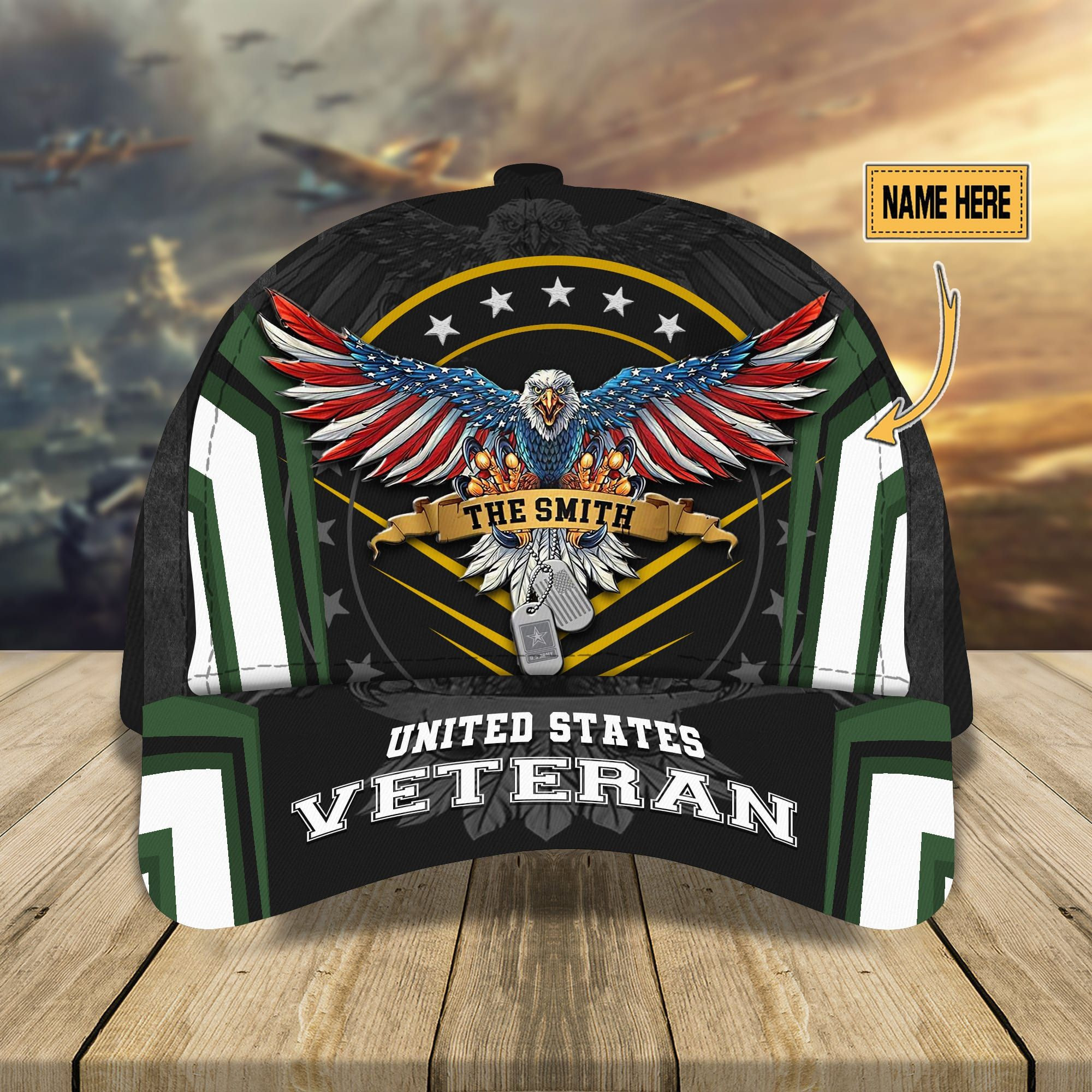 Personalized U.S Veteran 3D Printed Cap Multicolor Cap Trucker Hats Custom Hats Gifts For Men & Women