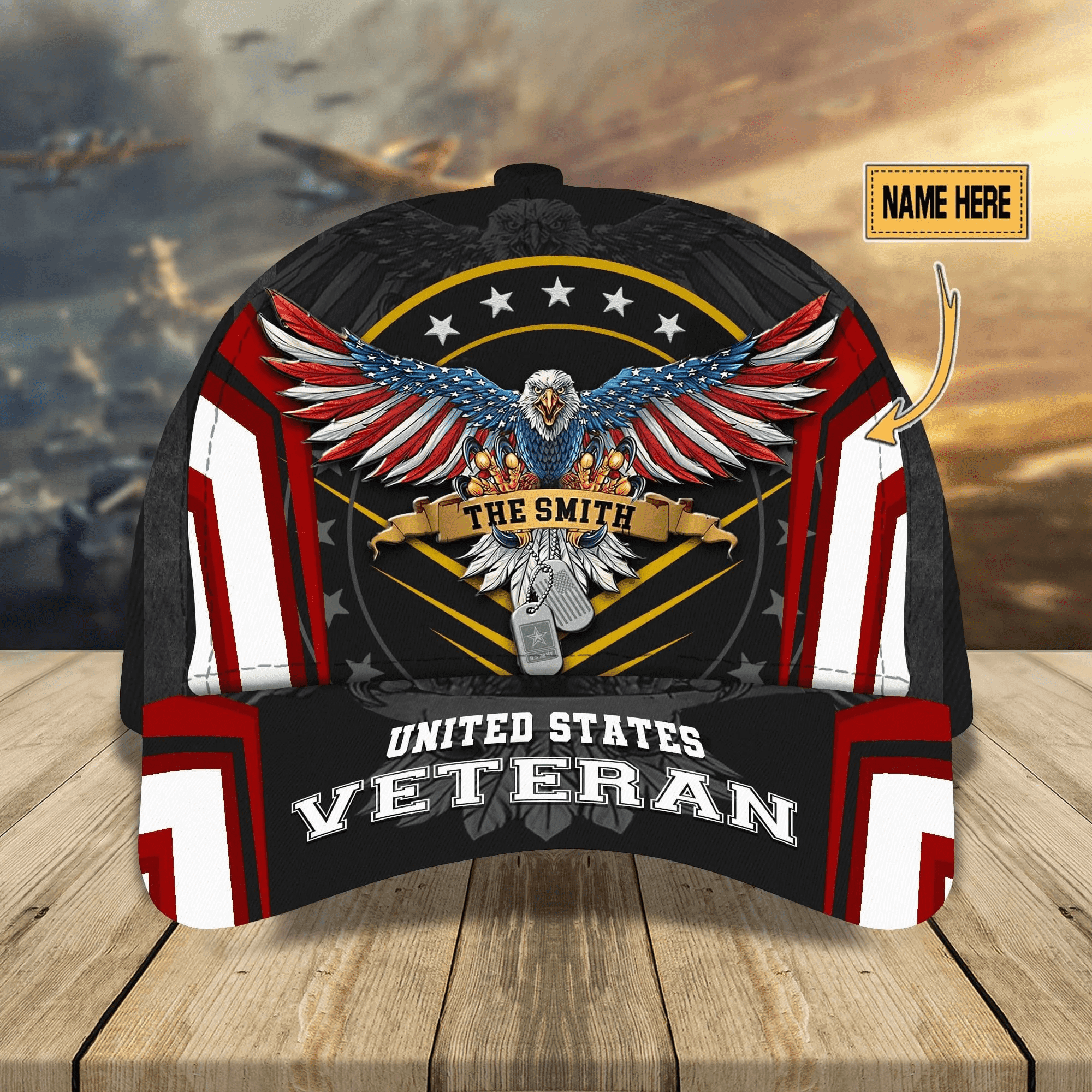 Personalized U.S Veteran 3D Printed Cap Multicolor Cap Trucker Hats Custom Hats Gifts For Men & Women