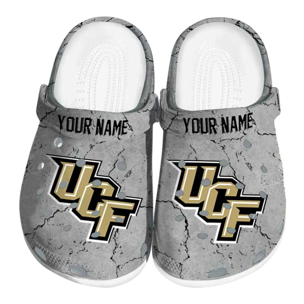 Personalized UCF Knights Cracked Texture ClogTVC180159