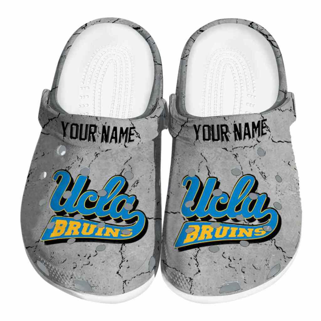 Personalized UCLA Bruins Cracked Texture ClogTVC180159