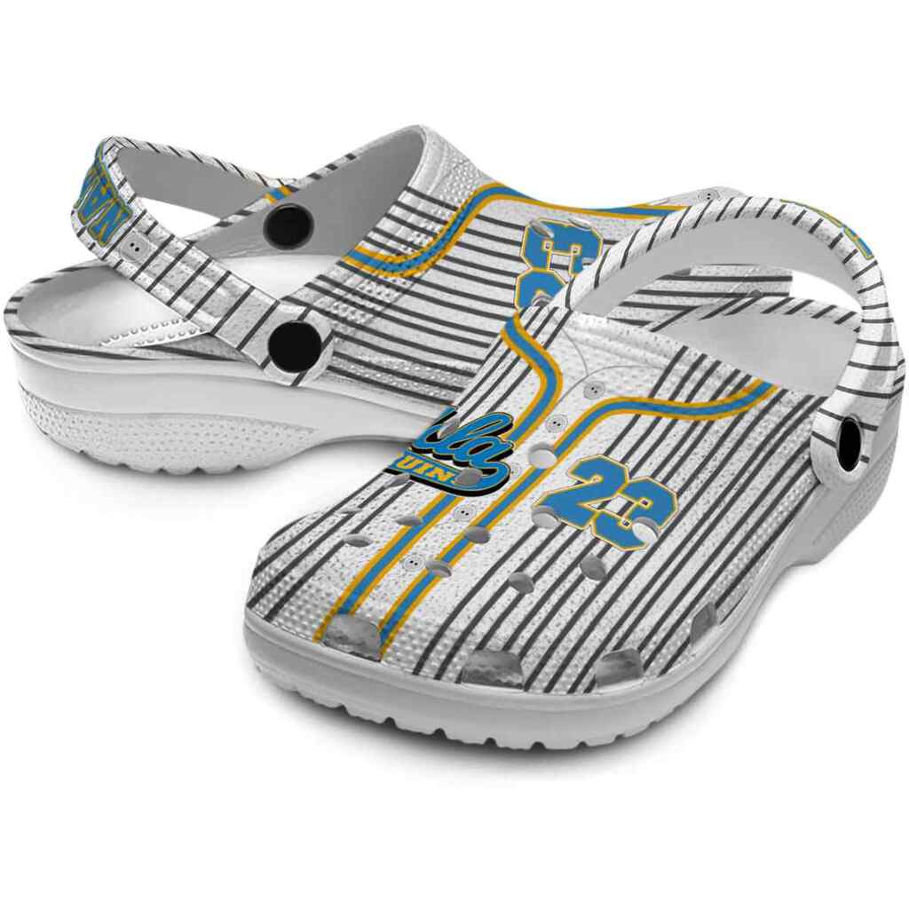 Personalized UCLA Bruins Pinstripe Pattern ClogTVC180158 - Image 3