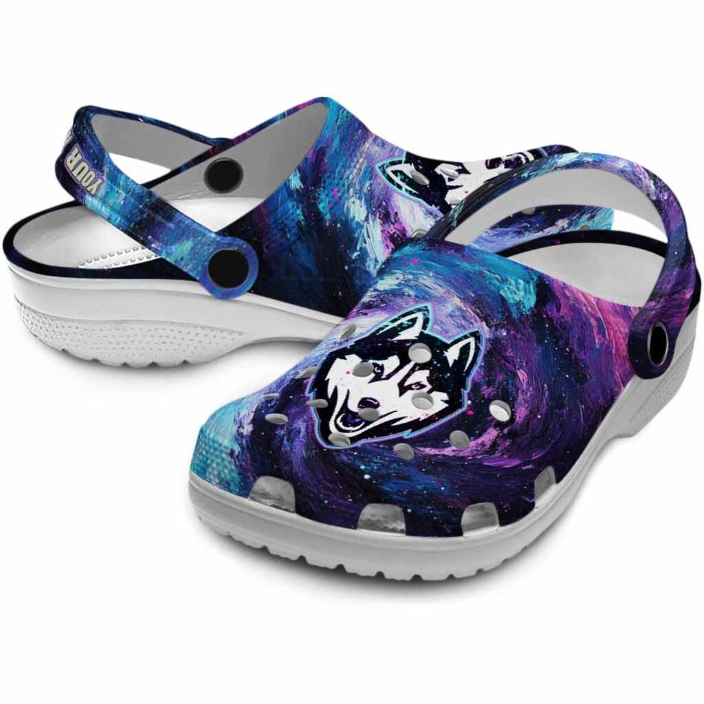 Personalized UConn Huskies Galaxy Swirl ClogTVC1801776 - Image 3