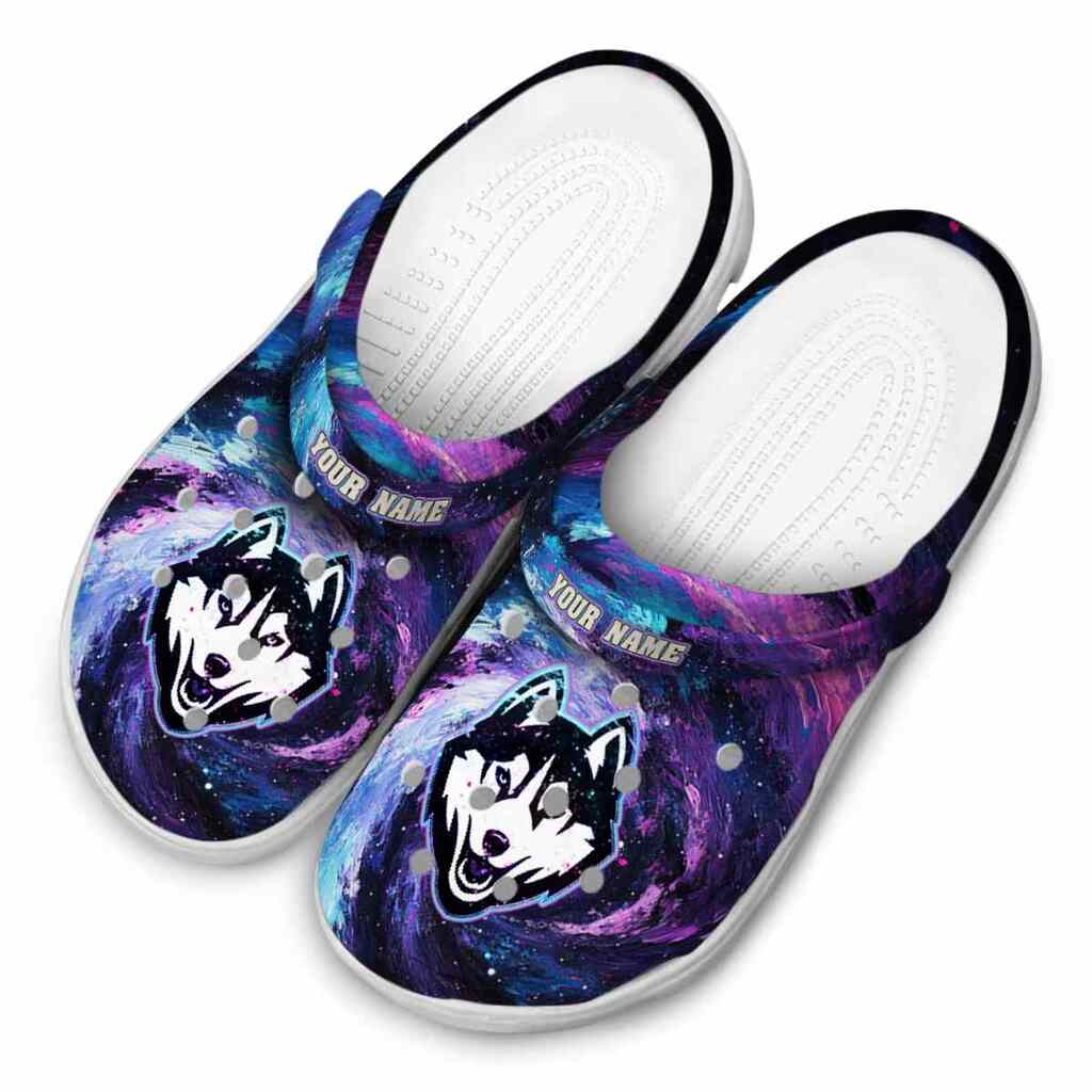 Personalized UConn Huskies Galaxy Swirl ClogTVC1801776 - Image 4