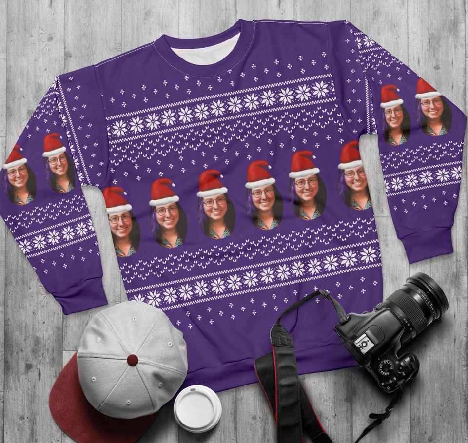 Personalized Ugly Christmas Sweater, Customizable Xmas Jumper