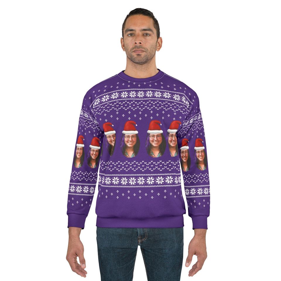 Personalized Ugly Christmas Sweater, Customizable Xmas Jumper - Image 3