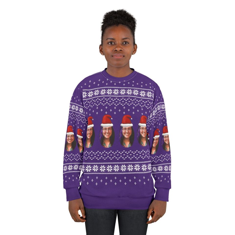 Personalized Ugly Christmas Sweater, Customizable Xmas Jumper - Image 4