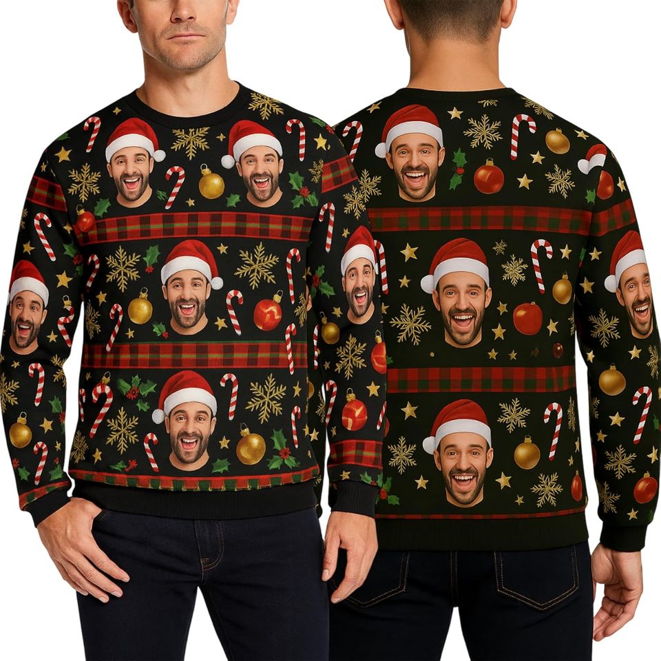 Personalized Ugly Christmas Sweater with Photo
