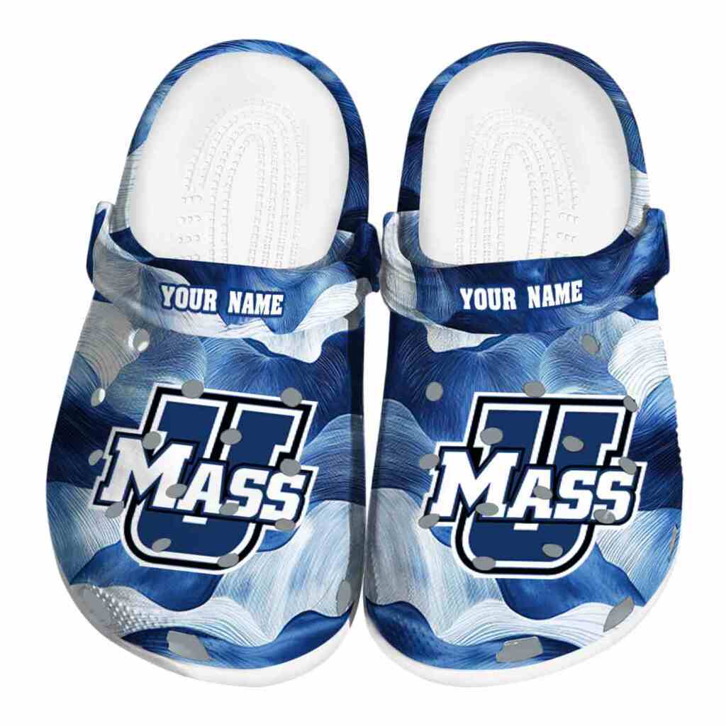 Personalized UMass Minutemen Ocean Waves ClogTVC1801777