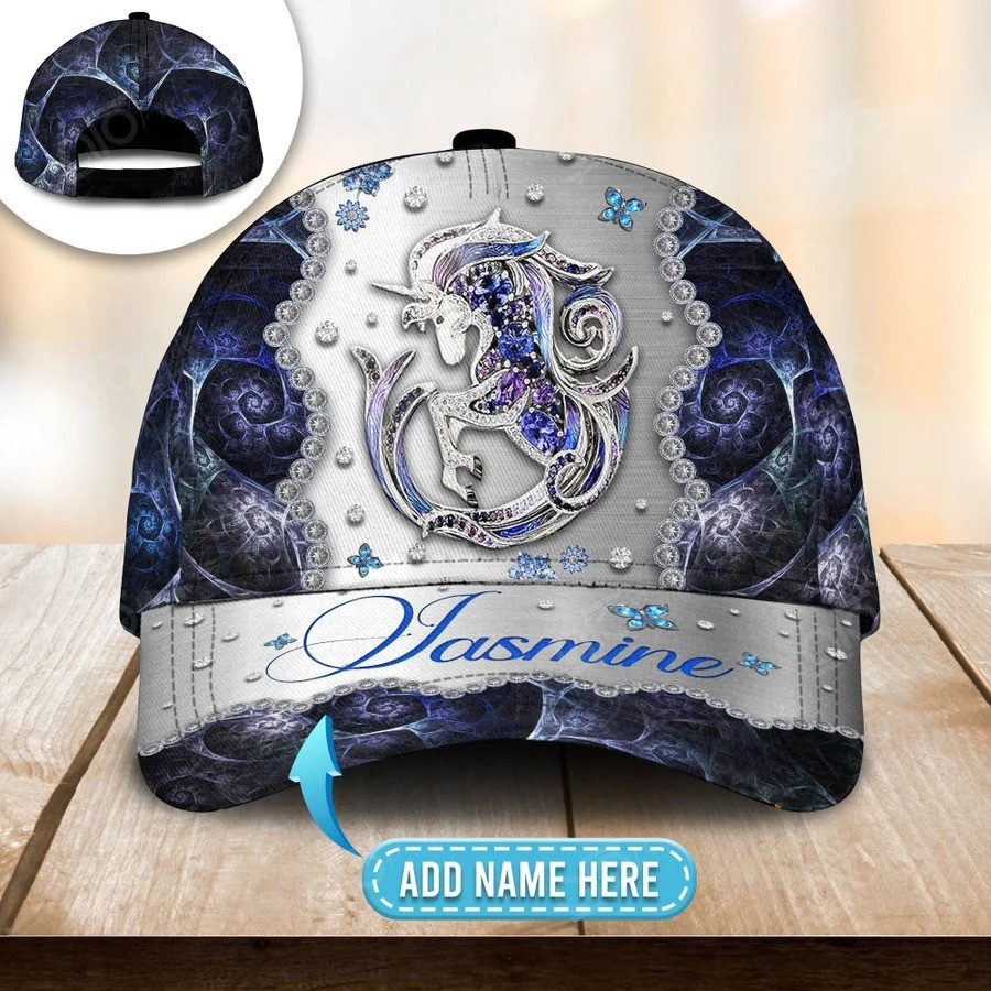 Personalized Unicorn 3D Baseball Cap for Daughter, Unicorn Hat for Her Unicorn Lovers Trucker Hats Custom Hats Gifts For Men & Women