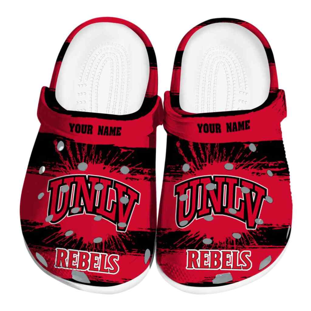 Personalized UNLV Rebels Paint Splatter Graphics ClogTVC1801744