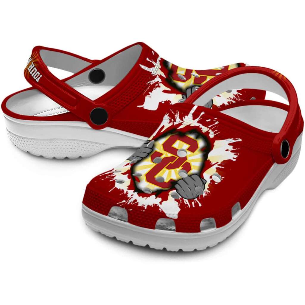 Personalized USC Trojans Gripping Hand ClogTVC180161 - Image 3