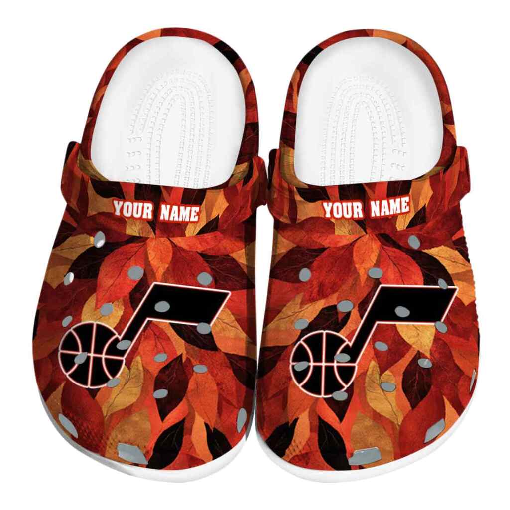 Personalized Utah Jazz Autumn Leaves ClogTVC1801732