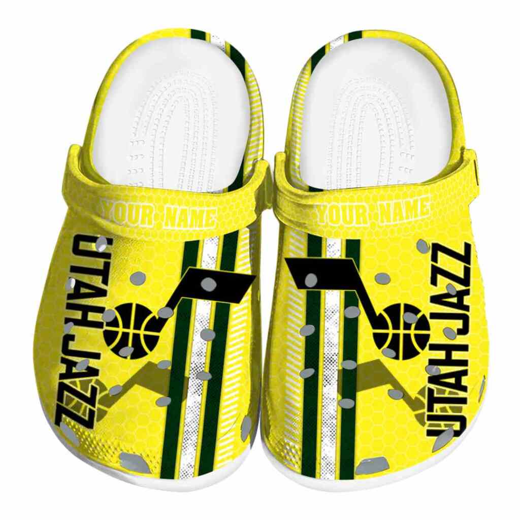 Personalized Utah Jazz Contrasting Stripes ClogTVC1801733