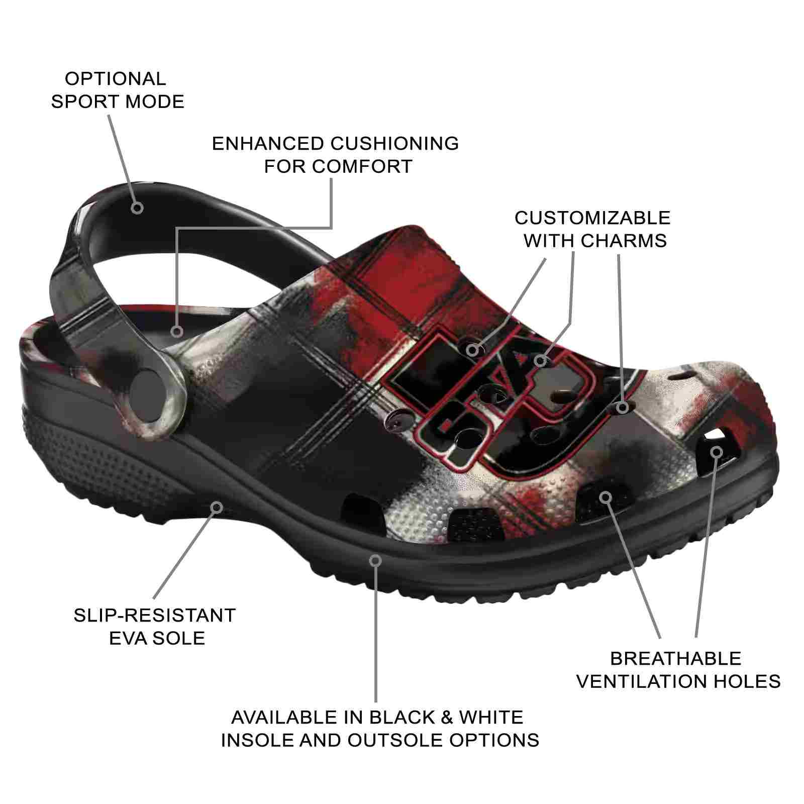 Personalized Utah State Aggies Plaid Fusion ClogTVC1801777 - Image 5