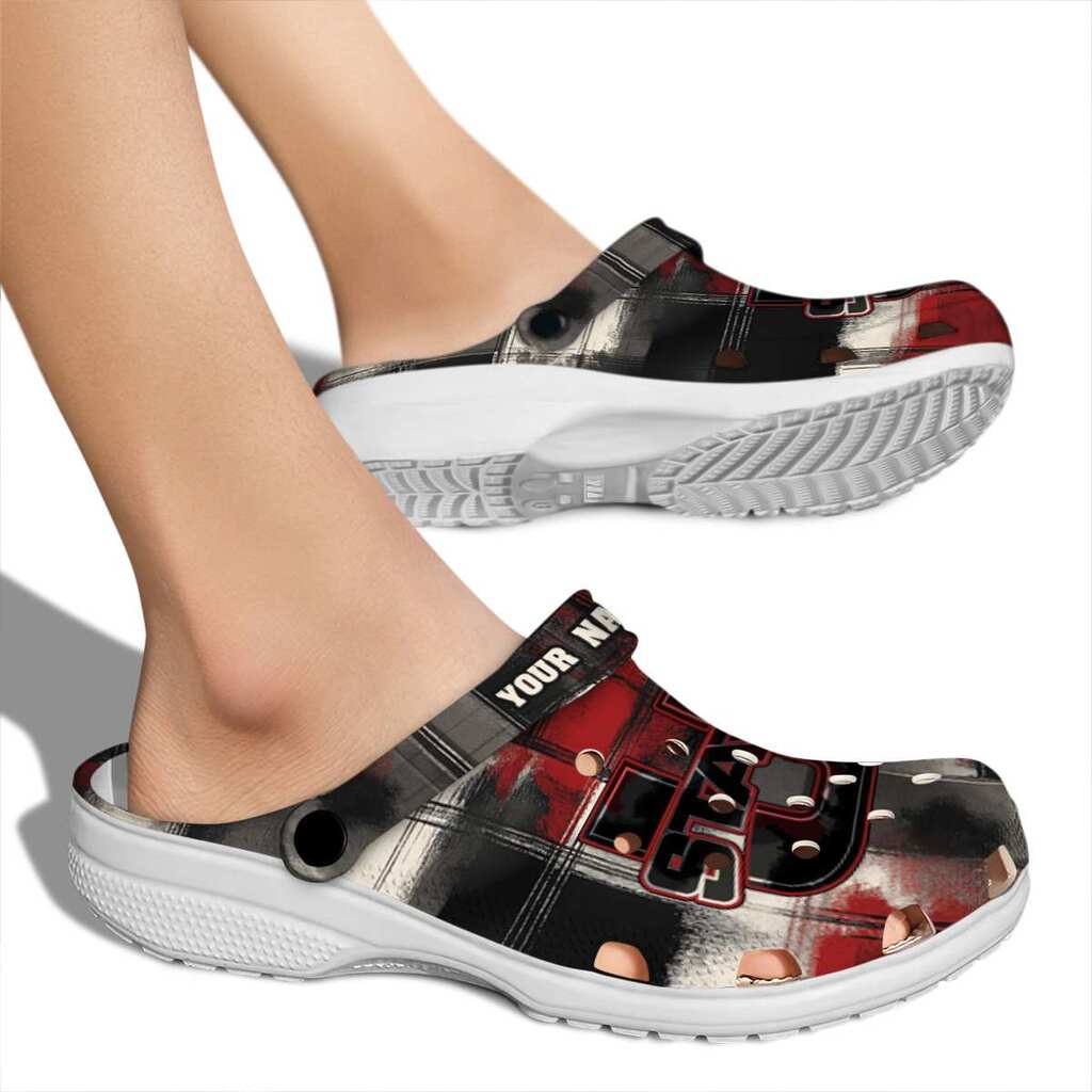 Personalized Utah State Aggies Plaid Fusion ClogTVC1801777 - Image 2