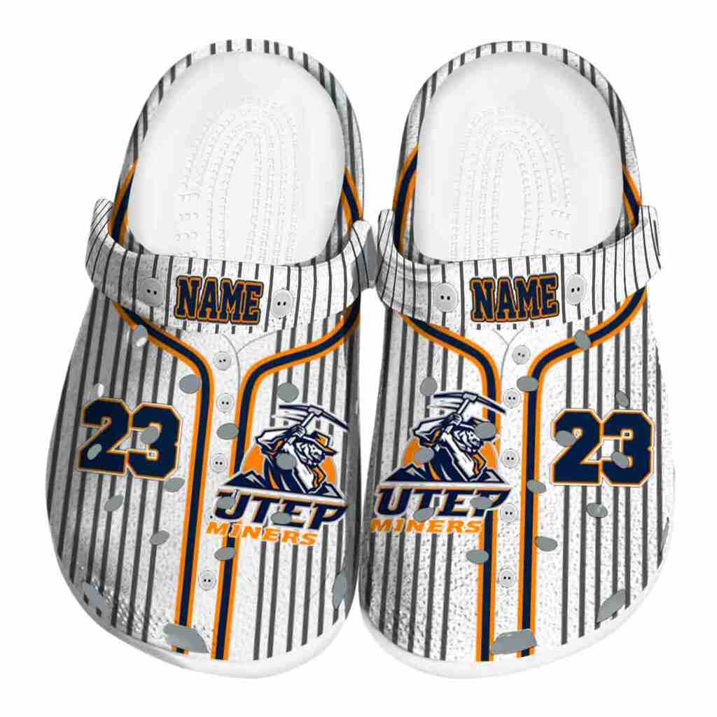 Personalized UTEP Miners Pinstripe Pattern ClogTVC1801754