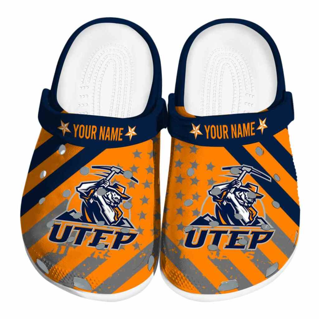 Personalized UTEP Miners Star-Spangled Graphic ClogTVC1801825