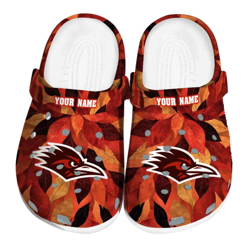 Personalized UTSA Roadrunners Autumn Leaves ClogTVC1801773
