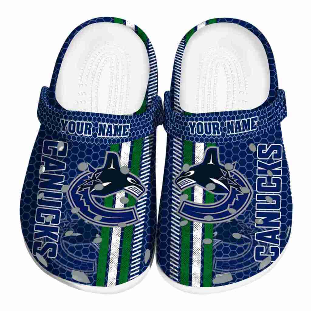 Personalized Vancouver Canucks Contrasting Stripes ClogTVC1801906