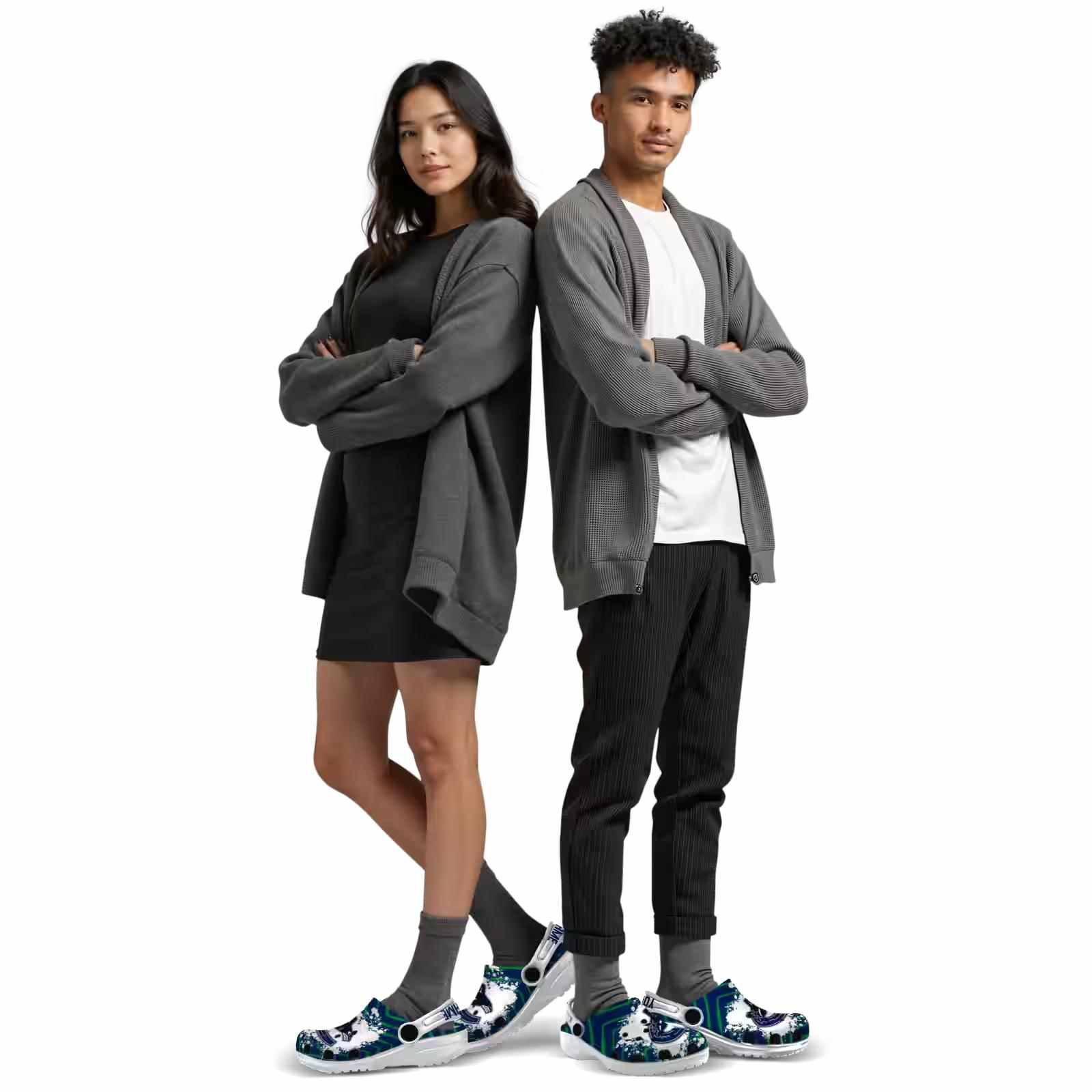 Personalized Vancouver Canucks Zigzag Paint Burst ClogTVC1801906 - Image 7