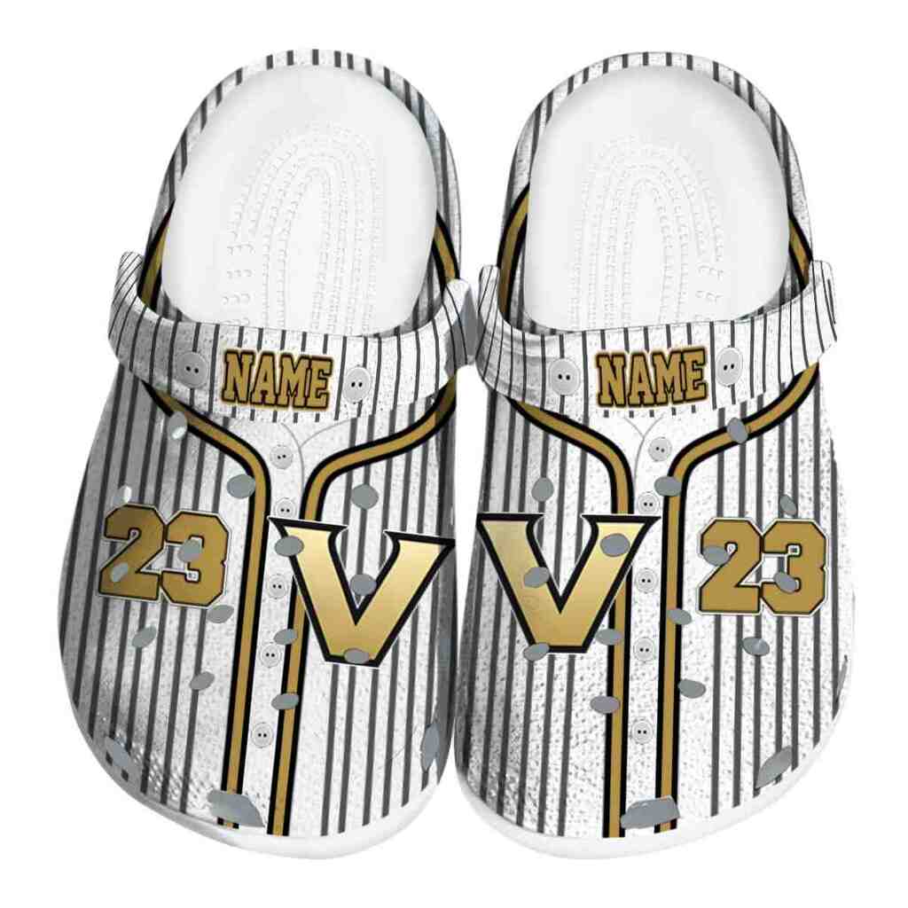 Personalized Vanderbilt Commodores Pinstripe Pattern ClogTVC1801718