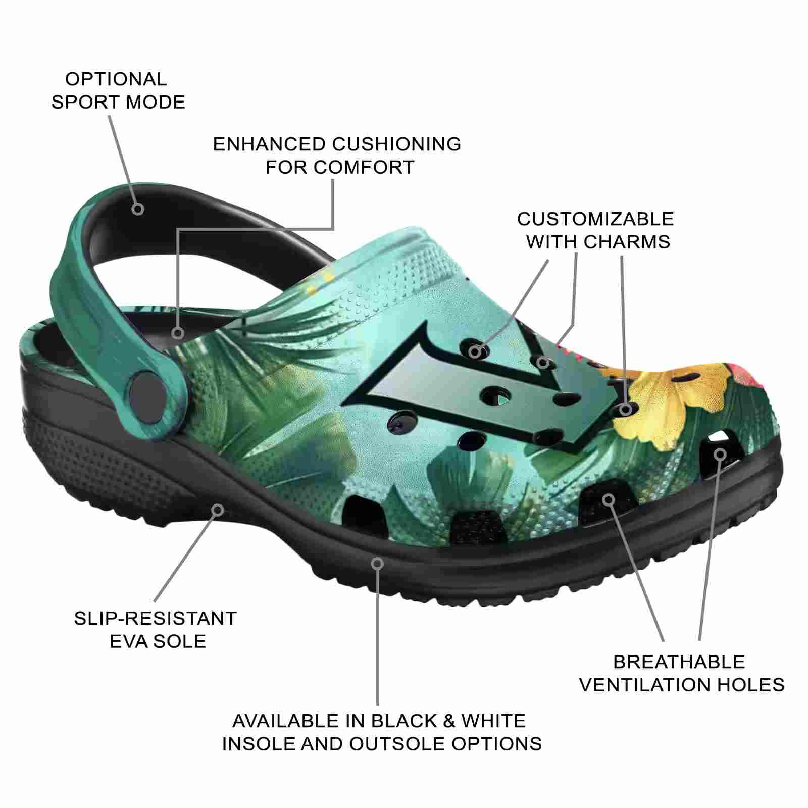 Personalized Vanderbilt Commodores Tropical Vibes ClogTVC1801773 - Image 5