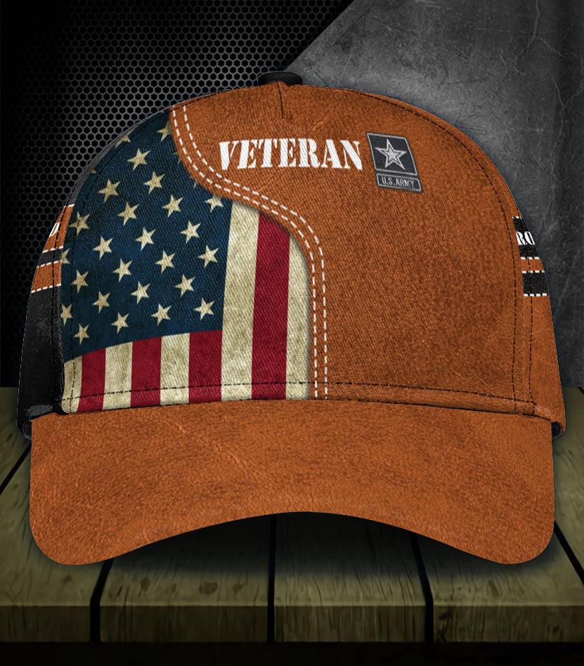 Personalized Vetaran Classic Cap, Personalized Gift for Veteran Trucker Hats Custom Hats Gifts For Men & Women