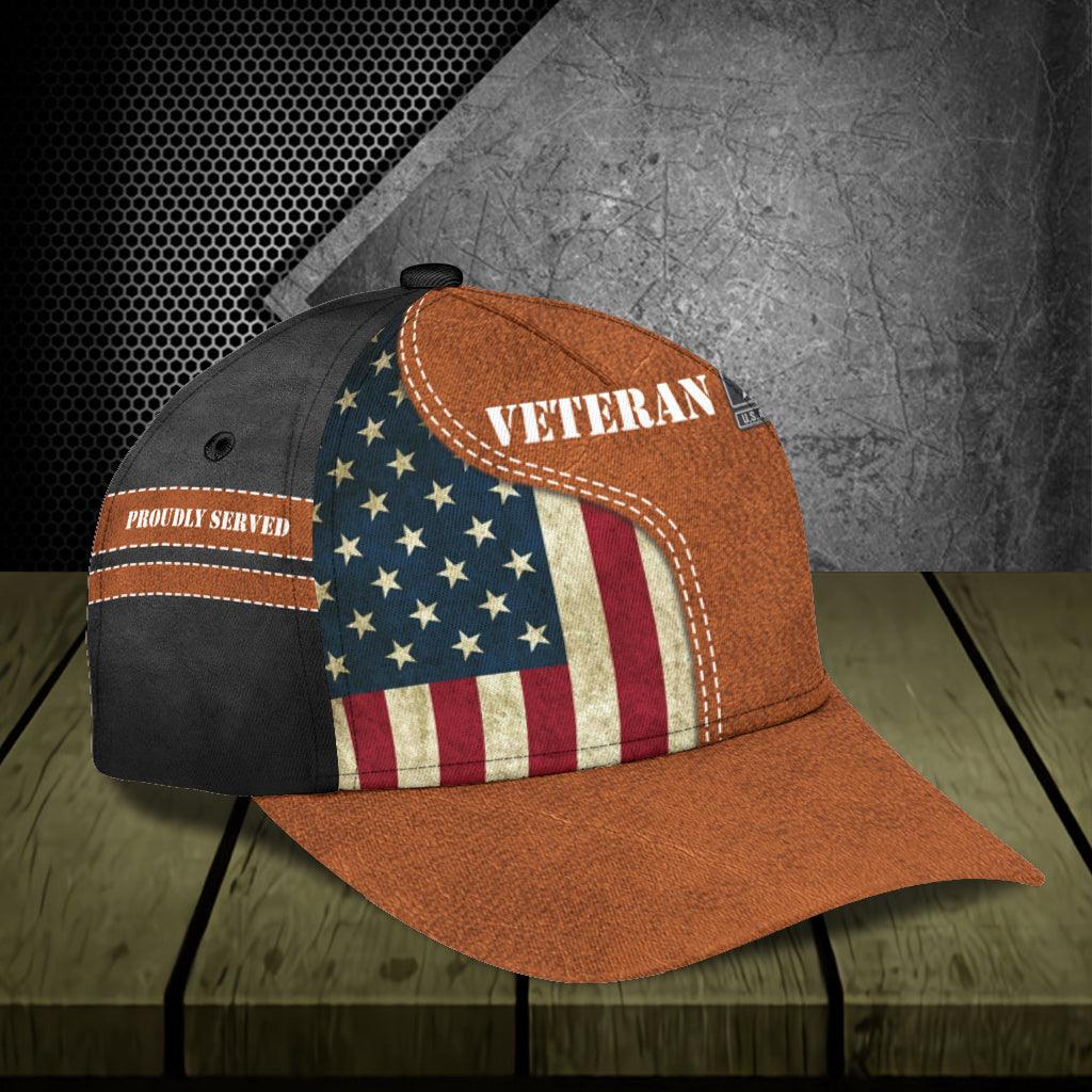 Personalized Vetaran Classic Cap, Personalized Gift for Veteran Trucker Hats Custom Hats Gifts For Men & Women