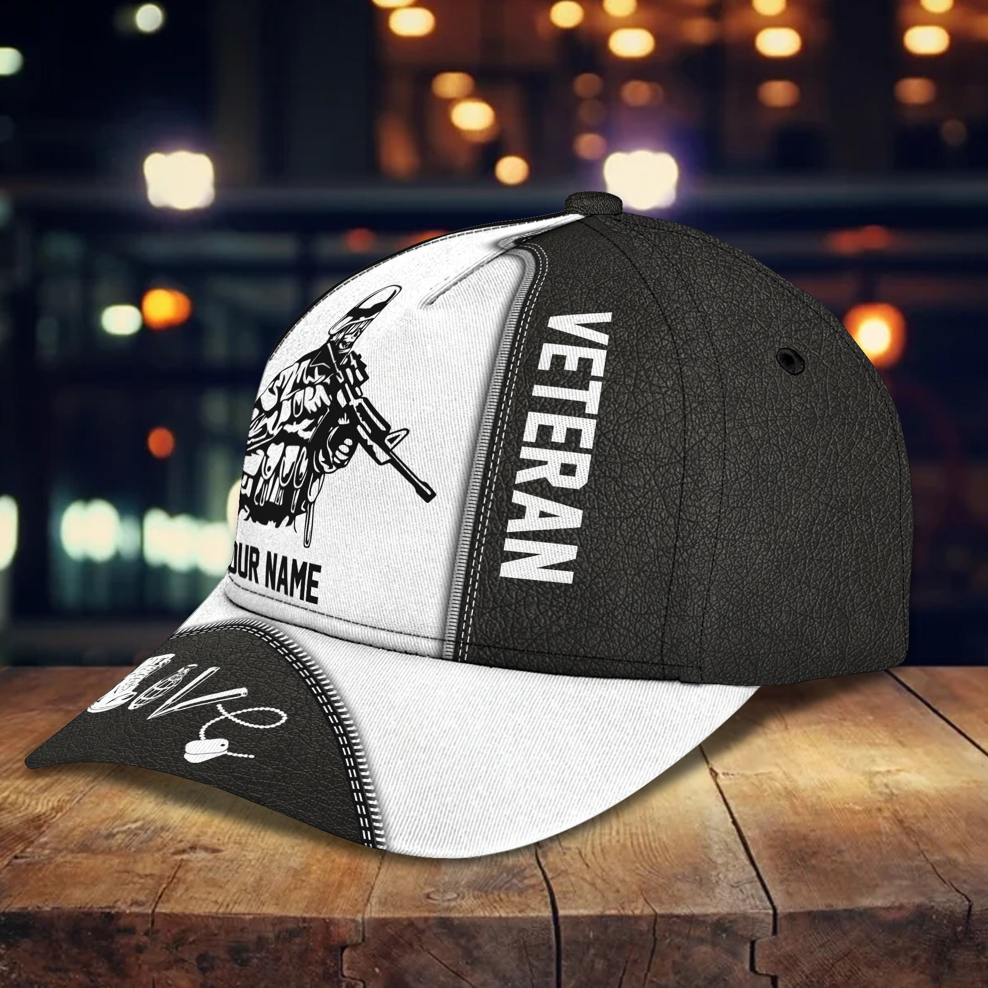 Personalized Veteran Cap - Custom Classic Name Hat Trucker Hats Custom Hats Gifts For Men & Women