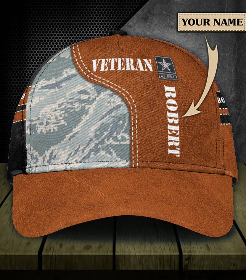 Personalized Veteran Classic Cap, Personalized Gift for Veteran Trucker Hats Custom Hats Gifts For Men & Women