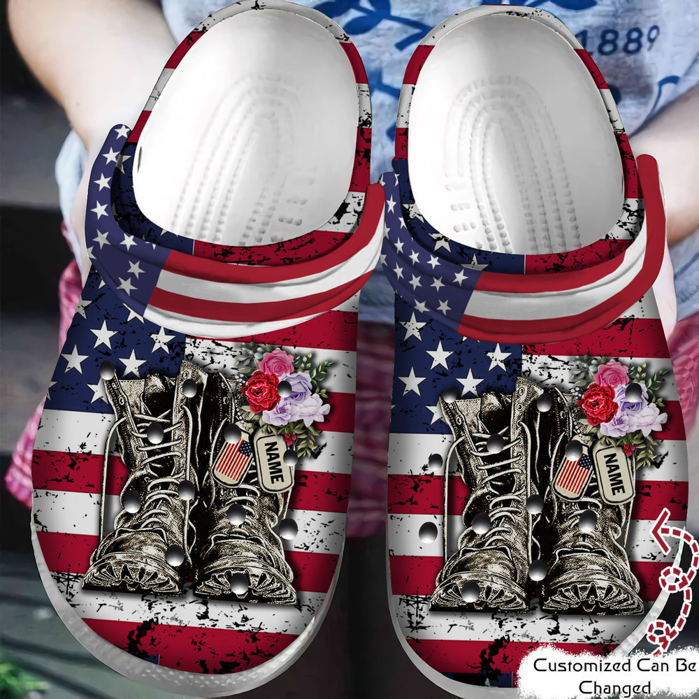 Personalized Veteran - Patriotic Flag Military Boots Veteran For Men And Women
