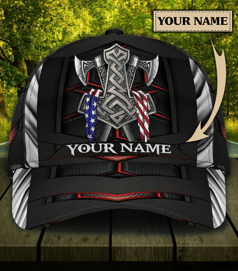 Personalized Viking Classic Cap, Gift for Viking Lovers Trucker Hats Custom Hats Gifts For Men & Women