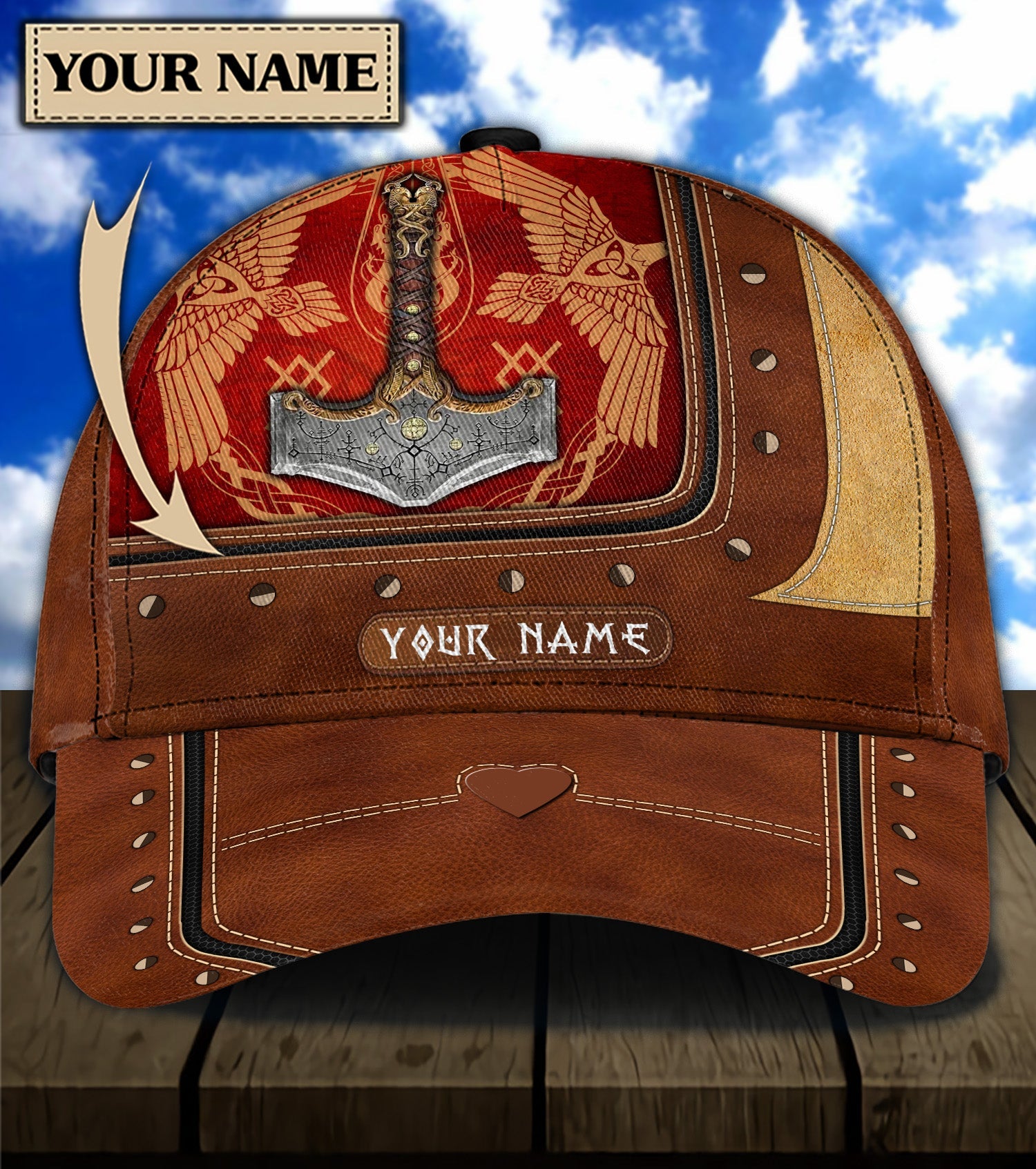 Personalized Viking Classic Cap, Gift for Viking Lovers Trucker Hats Custom Hats Gifts For Men & Women