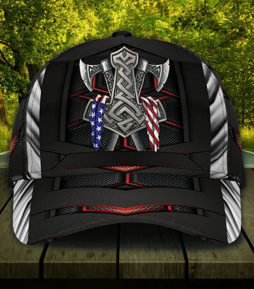 Personalized Viking Classic Cap, Gift for Viking Lovers Trucker Hats Custom Hats Gifts For Men & Women