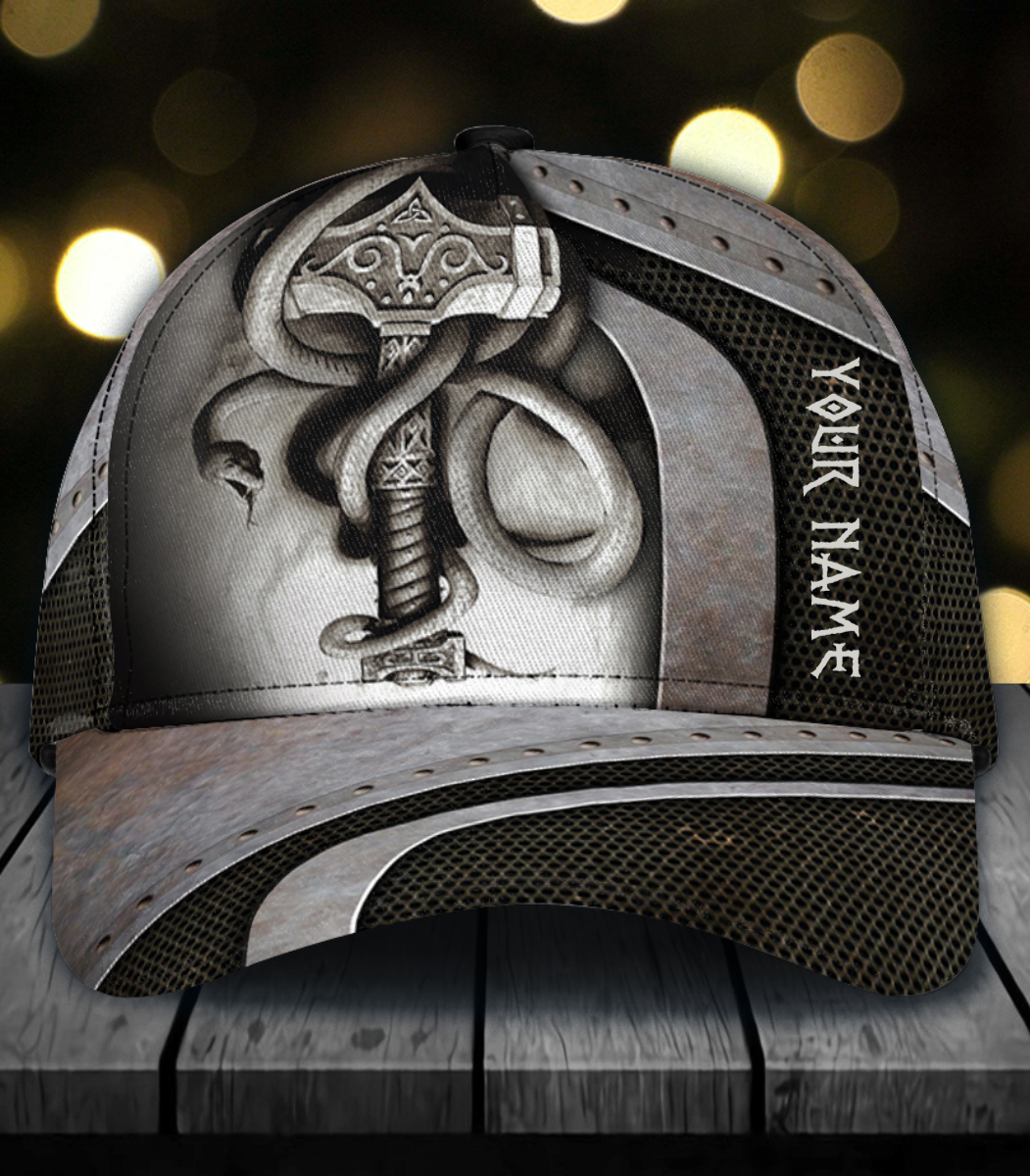 Personalized Viking Classic Cap, Gift for Viking Lovers Trucker Hats Custom Hats Gifts For Men & Women
