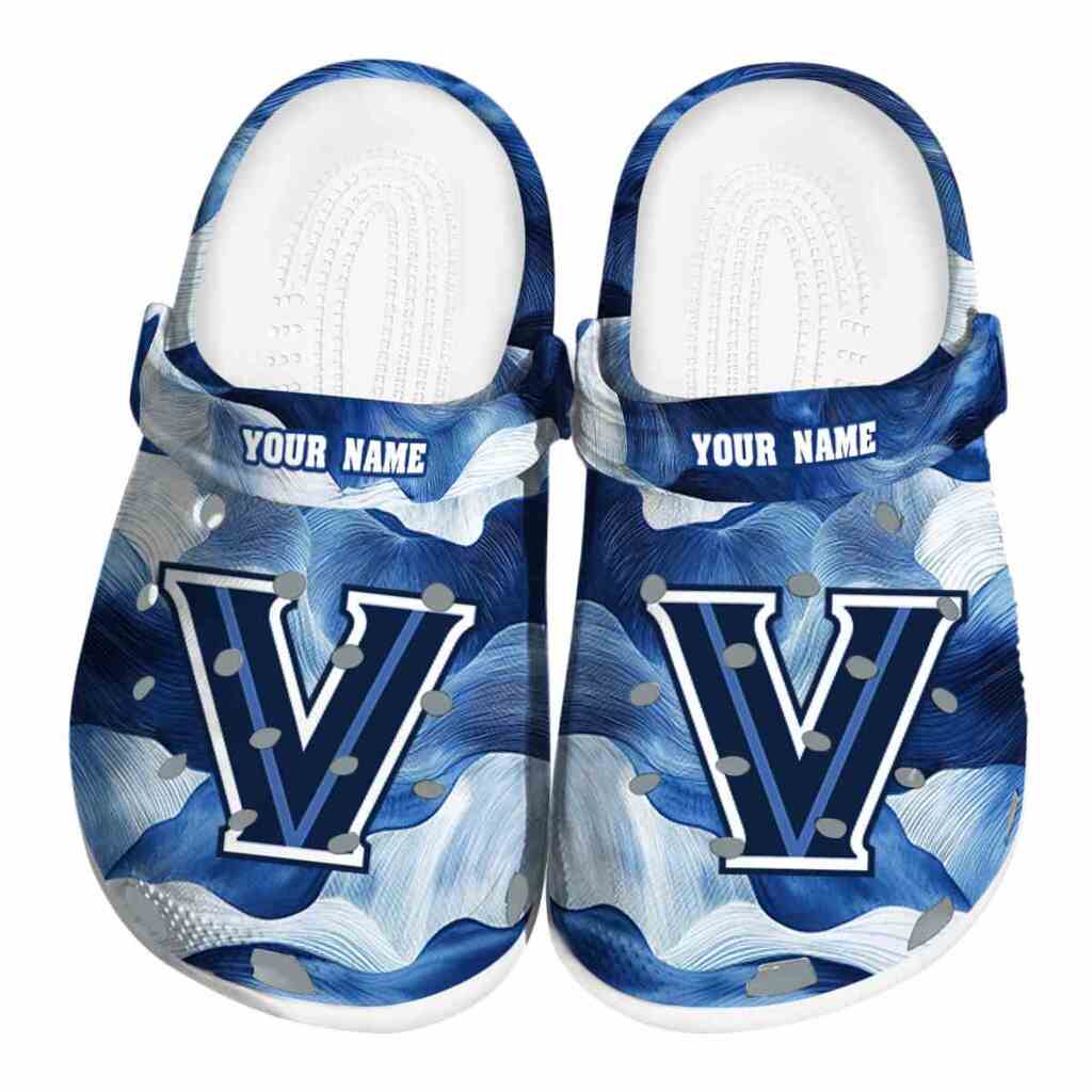 Personalized Villanova Wildcats Ocean Waves ClogTVC1801774