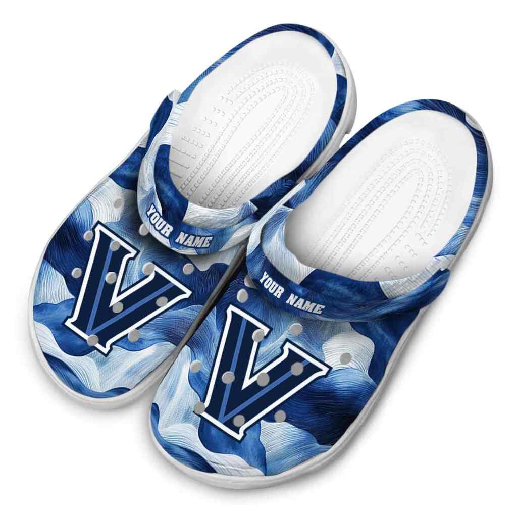 Personalized Villanova Wildcats Ocean Waves ClogTVC1801774 - Image 4