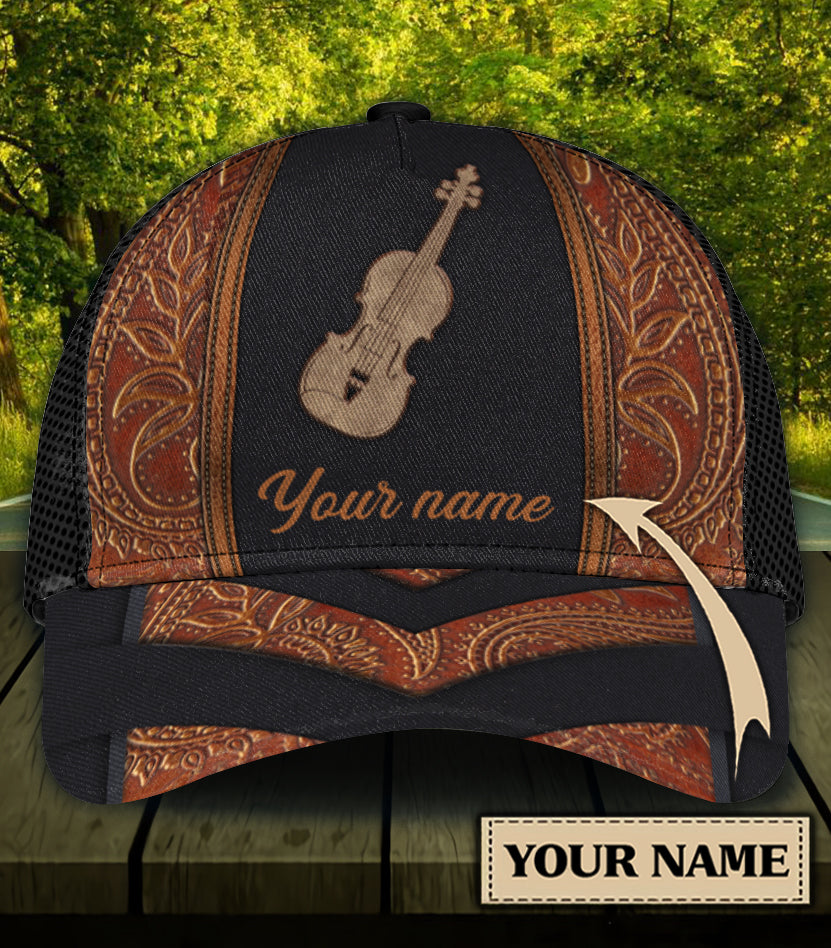 Personalized Violin Classic Cap, Gift for Music Lovers, Violin Lovers Trucker Hats Custom Hats Gifts For Men & Women