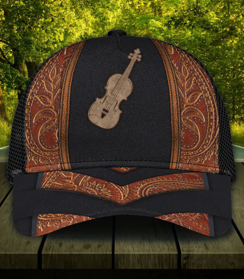 Personalized Violin Classic Cap, Gift for Music Lovers, Violin Lovers Trucker Hats Custom Hats Gifts For Men & Women